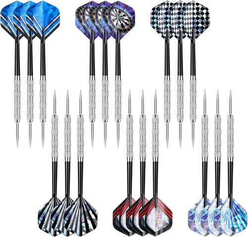 Vista 18 de Accmor Dardos de Punta de Metal, Dardos de Punta de Acero, Dardos de Metal Profesionales, Juego de Dardos de Punta de Metal, Dardos de Metal