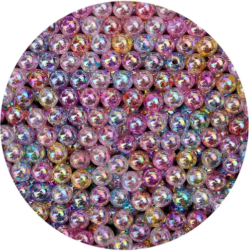Vista 49 de 1000 cuentas redondas acrílicas lisas de 0.236 pulgadas, bolas acrílicas redondas, cuentas de chicle, cuentas gruesas, cuentas de resina de plástico