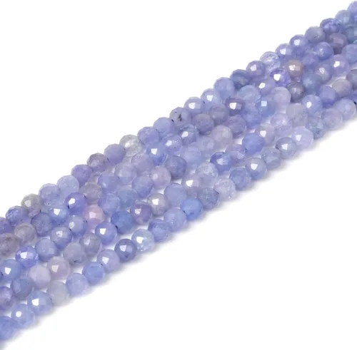 Vista 11 de Cuentas Redondas Facetadas de Ópalo Verde de 4 mm Sueltas de 16 Pulgadas para Hacer Joyas