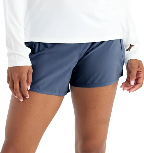 Free Fly Pantalón corto con forro Breeze para mujer, absorbe la humedad, con protección solar UPF 50+ y forro de viscosa de bambú