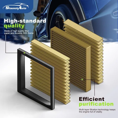 Vista 4 de Combo de filtro de aire de motor y cabina para Ford Explorer 2020-2026 2.3/3.0L, Lincoln Aviator 20-26 3.0L, utilidad de interceptor de policía