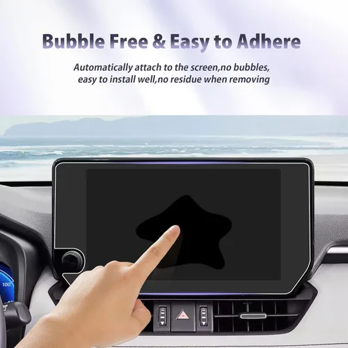 Vista 7 de LUWU Protector de pantalla para Toyota RAV4 2023, pantalla táctil de 10.5 pulgadas 2023, RAV4 Limited, protector de pantalla de vidrio templado 2023