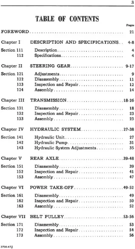 Vista 2 de 1948 1949 1950 1951 1952 FORD 8N TRACTOR Manual de taller