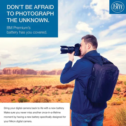 Vista 6 de Big Mike's BM Premium EN-EL3e - Batería de repuesto para cámaras Nikon D50, D70, D70s, D80, D90, D100, D200, D300, D300S, D700, MH-18, MH-18a