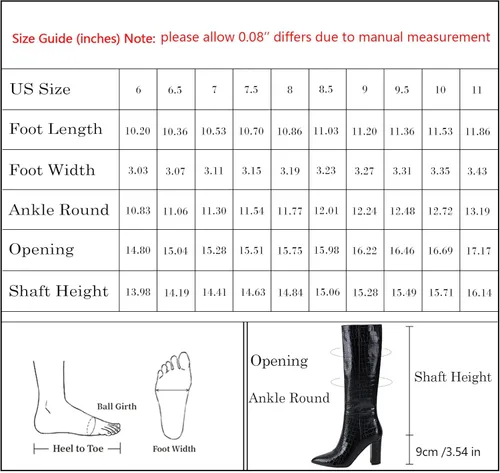 Vista 8 de Modatope Botas altas hasta la rodilla para mujer, botas altas de equitación para mujer, botas largas de pantorrilla, botas GoGo, botas gruesas