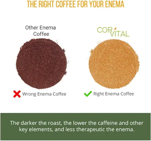 Vista 3 de orgánico Enema frijoles de café – Verde finamente molido con Detox Receta – 1lb