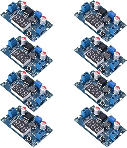 LM2596 Módulo Convertidor de Potencia CC-CC Buck, Regulador de Voltaje Ajustable de 4-40V a 1.25-37V Convertidor Buck con Pantalla de Voltaje LED