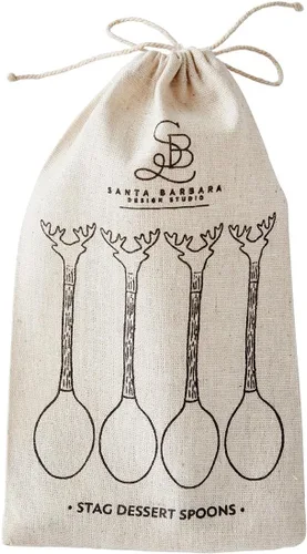 Vista 2 de Santa Barbara Design Studio Holiday Charcutería Accessories - Mini cucharas para servir, juego de 4, color dorado y plateado