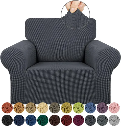 Vista 67 de KEKUOU - Funda elástica para sofá de 3 plazas (de 79 a 94 pulgadas), protector de muebles de 3 asientos con parte inferior elástica para niños