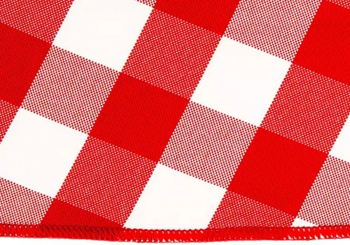 Vista 2 de LinenTablecloth 15-Inch Polyester Napkins (1-Dozen) Red & White Checker
