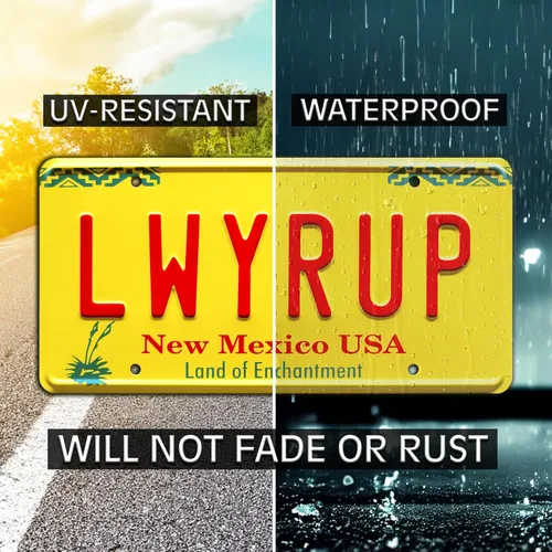Vista 4 de Celebrity Machines Breaking Bad LWYRUP Placa de matrícula personalizada, aluminio estampado, etiqueta decorativa de metal, resistente a