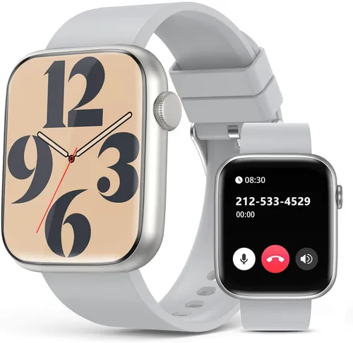 Reloj inteligente para mujer con llamada Bluetooth, pantalla táctil completa HD de 1.9 pulgadas, monitor de actividad física, reloj inteligente con