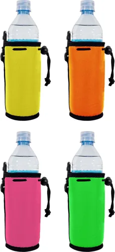 Vista 7 de Botella de agua de neopreno en blanco Coolie (variedad de colores, 10 unidades)