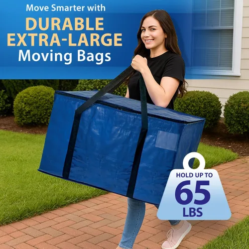 Vista 2 de ClearSpace Bolsas de mudanza resistentes, bolsas de almacenamiento resistentes al agua o contenedores de almacenamiento con tapas y suministros