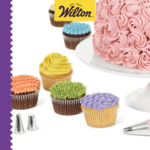 Vista 6 de Wilton Beginning Buttercream Conjunto de Decoración, Kit de Decoración de Pasteles de 20 Piezas