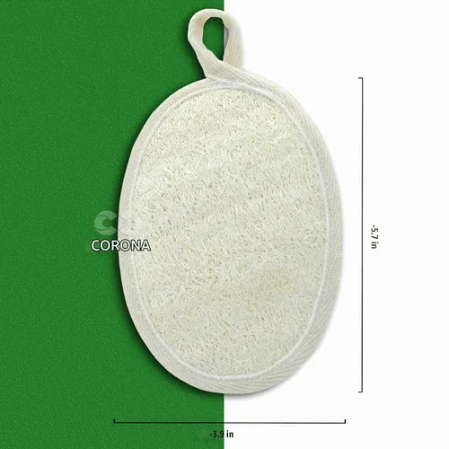 Vista 2 de Exfoliante corporal natural de lufa para ducha, paquete de esponja