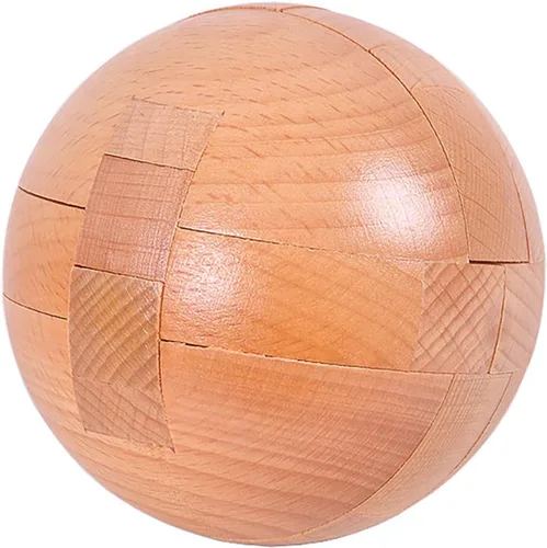 Vista 5 de Rompecabezas de madera para el cerebro, rompecabezas de madera grande hecho a mano, bola mágica, juguete de inteligencia, juegos de inteligencia