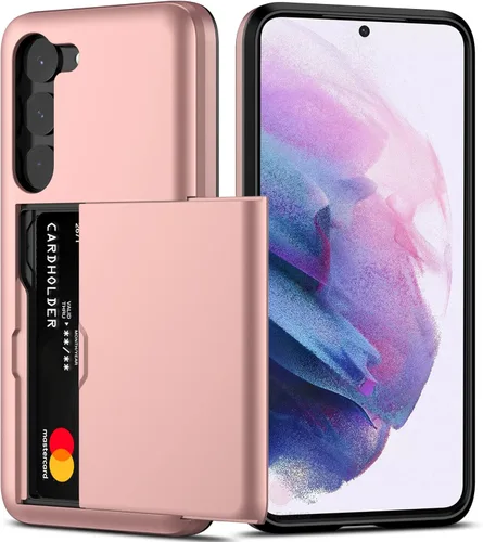Vista 34 de Nvollnoe Funda para Samsung S23 con tarjetero 5G de 6.1 pulgadas, delgada, de doble capa, resistente, protector para Galaxy S23, funda con ranura