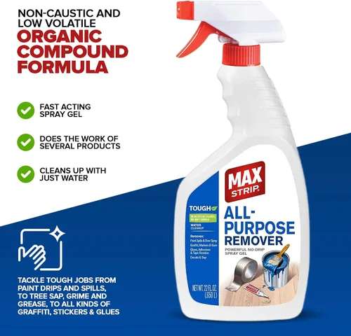 Vista 2 de All Purpose Paint Remover Spray 22oz - Water Based Adhesive Remover Spray, Spray Paint Remover, Graffiti Remover Spray, Overspray Remover, Dried