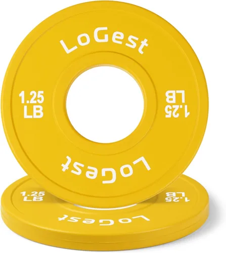 Vista 13 de Logest Pair Olympic Plates - Barbell Weights Set of 2 Weight Plates for Olympic Bars Perfect for Strength Training Plates Exercise Balance Increase