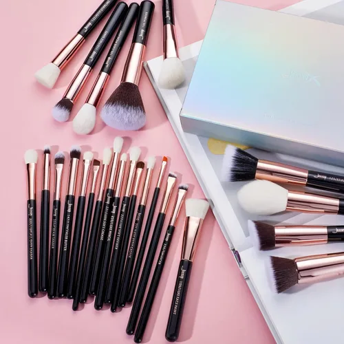 Vista 2 de Jessup - Conjunto de brochas de maquillaje profesional de 25 piezas, brochas cosméticas para base en polvo, colorete, sombra de ojos, mezcla