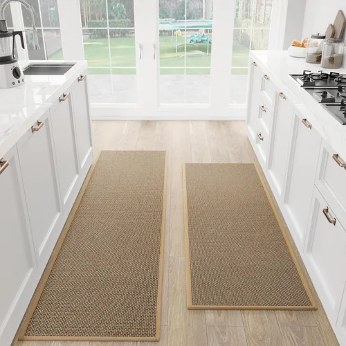 Vista 19 de SUMLANS Tapete de Cocina 1 PCS, Alfombras Acolchadas Antideslizantes para Piso de Cocina, Tapete Corredor Absorbente de Comodidad para Estar de Pie