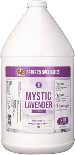 Vista 5 de Nature's Specialties Mystic Lavender Colonia para perros para mascotas, elección natural para peluqueros profesionales, perfume listo para usar