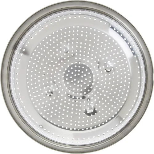 Vista 3 de Winco Colador Chino con agujeros de 2.5 mm, 11 pulgadas, acero inoxidable, mediano