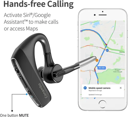 Vista 7 de Conambo Auriculares inalámbricos K18 Bluetooth V5.1 actualizados 2025 con doble micrófono cancelación de ruido y silencio, 16 horas de conversación