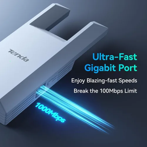 Vista 5 de Tenda Extensor de alcance WiFi AC1200 - Extensor WiFi con puerto Gigabit Ethernet, amplificador de señal doméstica de 1.2 Gbps, doble banda, hasta