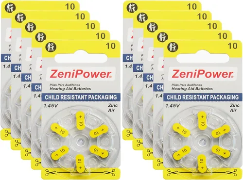 Vista 7 de Zenipower Baterías para audífonos, tamaño 312 (60 baterías)