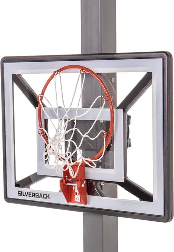 Vista 36 de Silverback Aro de baloncesto Junior Youth de 33 pulgadas con tecnología de montaje Lock 'n Rock para postes redondos y verticales, negro (B8410W)