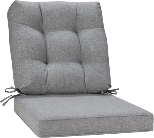 Vista 8 de JMGBird Cojín para silla de exterior, cojín para silla de patio, 19 x 19 pulgadas, para muebles de patio Turquesa