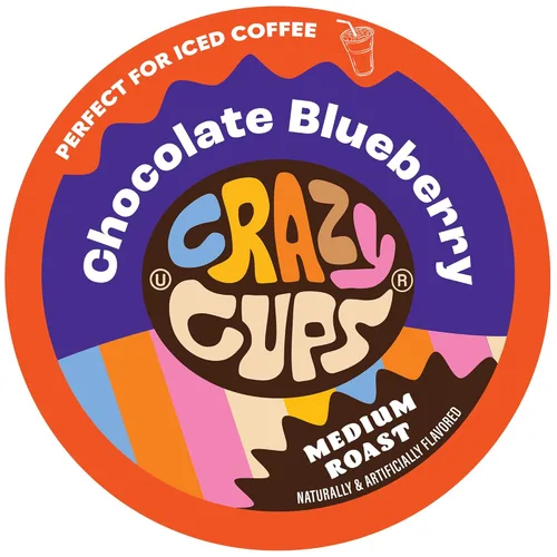 Vista 9 de Crazy Cups - Cápsulas reciclables de café saborizado p/máquinas K-Cup/Keurig, caliente o helado, sabor a Peppermint Chocolate Mocha