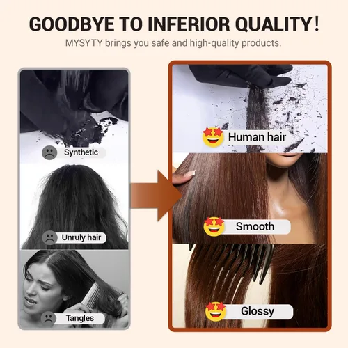 Vista 7 de Peluca de cabello humano lacio marrón con reflejos de 13 x 4, peluca frontal de encaje transparente #4, peluca corta Bob para mujeres negras