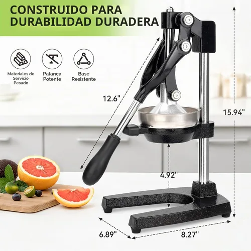 Vista 4 de Fyvva Juicer naranja manual del arrabio, exprimidor resistente de la fruta