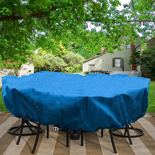 Vista 67 de Fundas para muebles de patio, impermeables, resistentes a los rayos UV, resistentes a los rayos UV, para exteriores, mesa redonda y rectangular