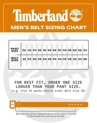 Vista 6 de Timberland Cinturón reversible de cuero clásico para hombre, Marrón