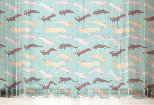 Vista 19 de Lunarable Science Tulle Curtains with Rod Pocket, Hand Drawn Chemistry Theme Doodle Experiment Design Arrangement, Sheer Drape for Wedding Party 2