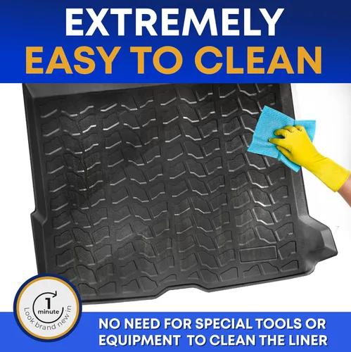 Vista 3 de Forro de carga prémium para Mercedes-Benz GLC 2016-2022 – 100% de protección, alfombrilla de maletero de automóvil de ajuste personalizado