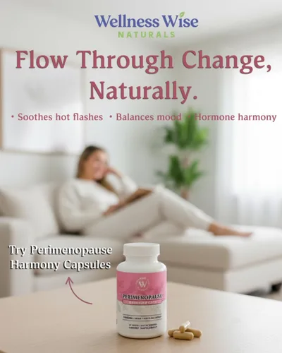 Vista 3 de Armonía Perimenopausia, cápsulas de apoyo para el equilibrio hormonal, 60 unidades, con Dong Quai, Vitex Berry, vitamina B6