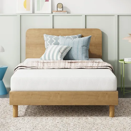 Novilla Colchón tamaño Queen de 5 pulgadas, colchón de espuma viscoelástica de gel para dormir fresco por la noche y aliviar la presión, colchones