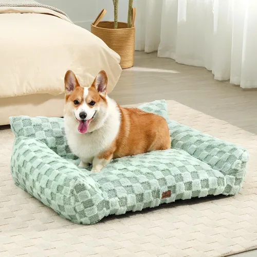 Vista 17 de ABCPET Cama para gatos, sofá para cachorros y gatitos, sofá esponjoso para mascotas, sofá cama pequeño para perros, sofá de apoyo para gatos