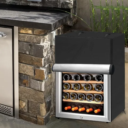 Vista 7 de COITEK Funda para Refrigerador al Aire Libre, Funda Impermeable Vertical Mini Congeladores Verticales, Funda de Protección para Refrigerador