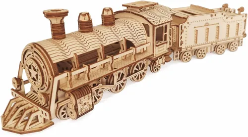 Vista 7 de Rompecabezas 3D de madera de animales salvajes - Juego de 6 piezas de animales salvajes de madera, modelos de esqueleto de montaje de madera