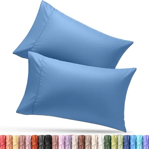 Vista 86 de Utopia Bedding - Juego de 4 fundas de almohada tamaño estándar, con cierre de sobre, tela de microfibra cepillada suave, resistentes al encogimiento
