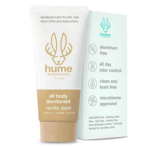 Vista 9 de Hume Supernatural Bálsamo invisible para todo el cuerpo, protección de cuerpo completo, sin aluminio, sin bicarbonato de sodio, control de olores