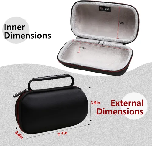 Vista 3 de LTGEM - Funda de altavoz compatible con MusiBaby M68/Deeyaple IP67 impermeable/Zealot S32 altavoces Bluetooth para almacenamiento en el hogar