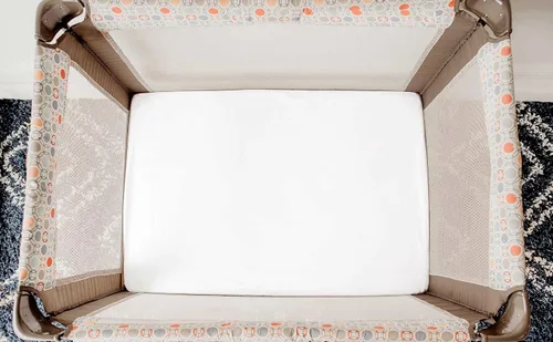 Vista 41 de SheetWorld - Sábana bajera ajustable para moisés Breeze Plus de 4moms, 22 x 28.5 pulgadas, camiseta 100% algodón, hipoalergénica, suave como