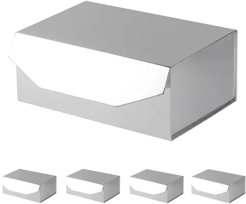 Vista 29 de 5 cajas de regalo rosa con cinta de 9.5 x 7 x 4 pulgadas, caja de regalo resistente con tapa para embalaje de regalo, cajas de almacenamiento